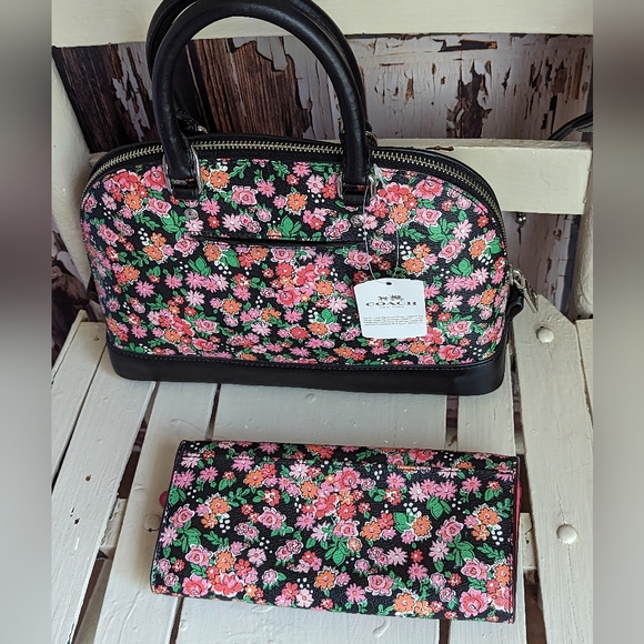 Coach Sierra handbag New and wallet set.